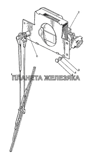 Стеклоочиститель переднего стекла МТЗ-80 (2009)